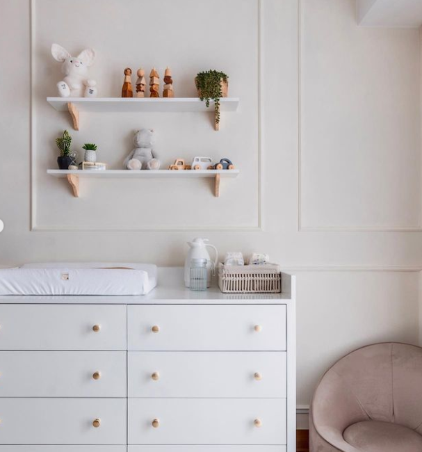 Carrito de Madera - Blanco