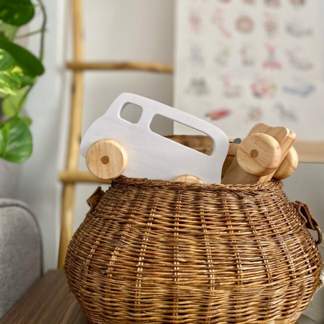 Carrito de Madera - Blanco