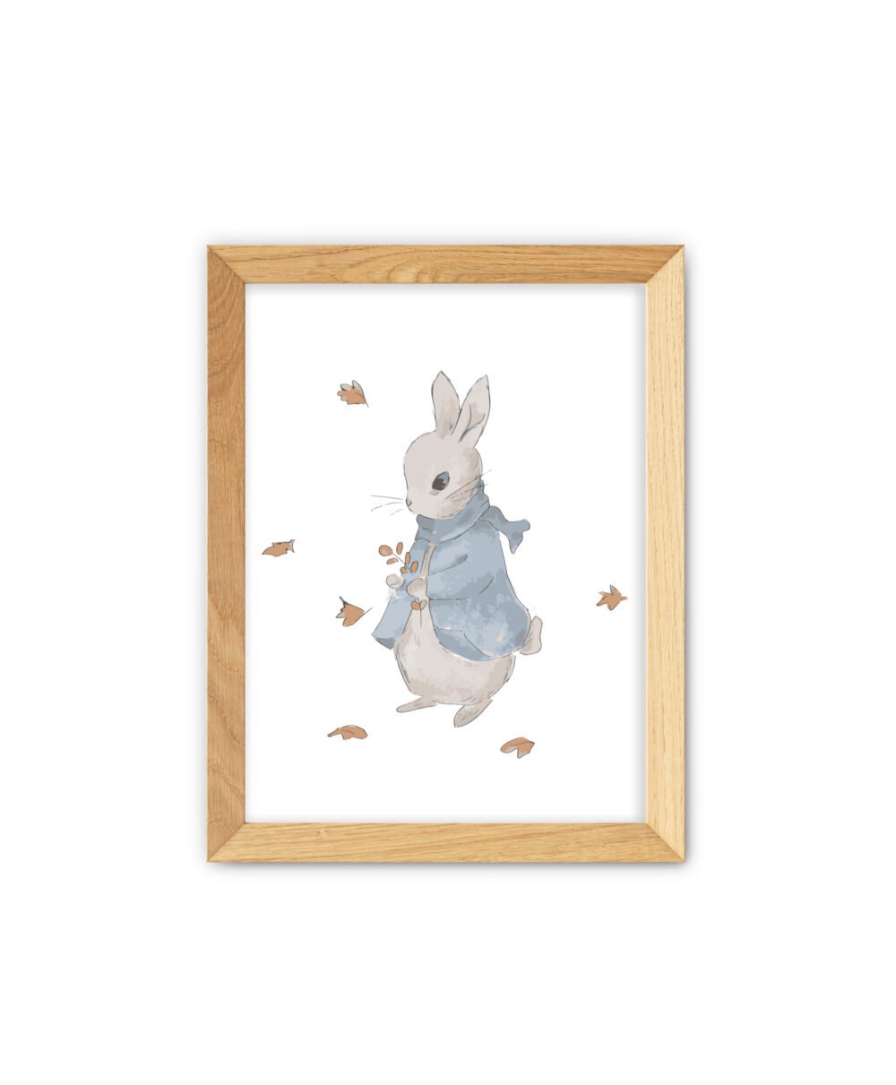 Rabbit with leaves