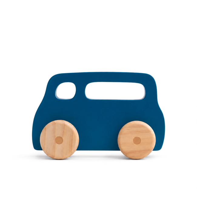 Carrito de Madera - Azul Marino