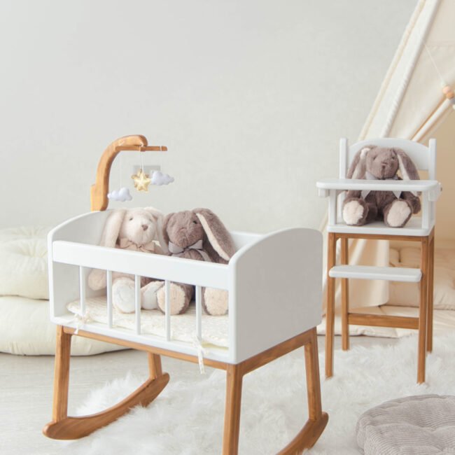 Set de Cuna + Comedor de Muñeca