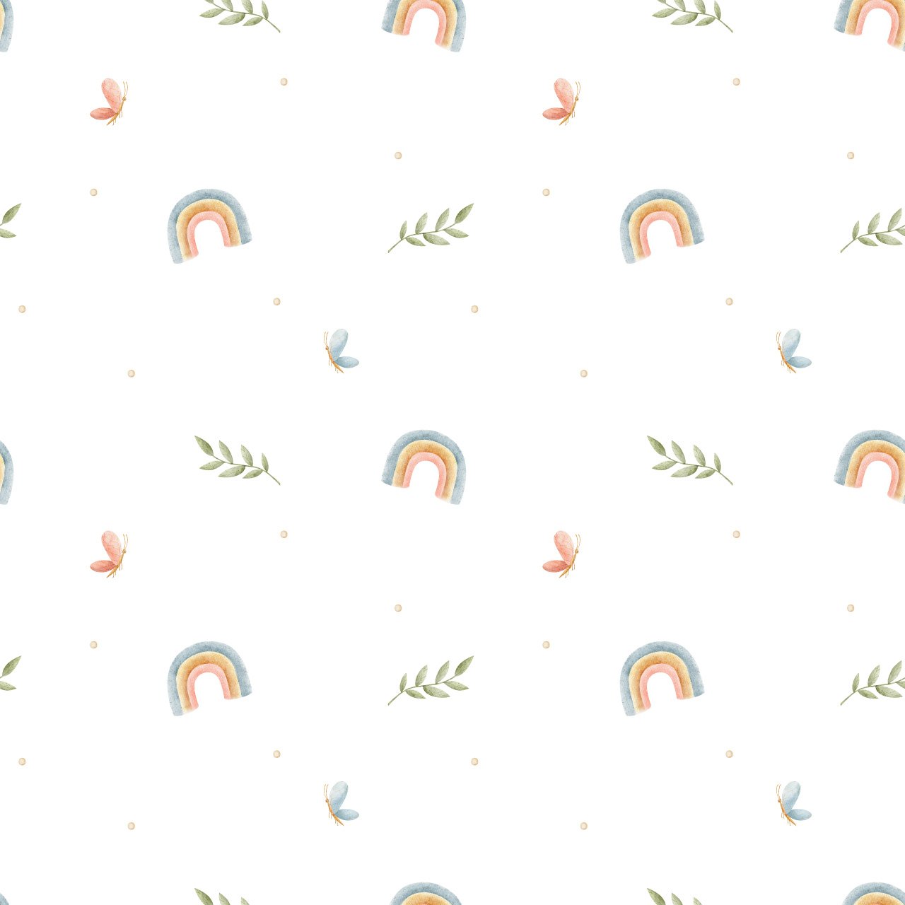 Wallpaper Boho Rainbow