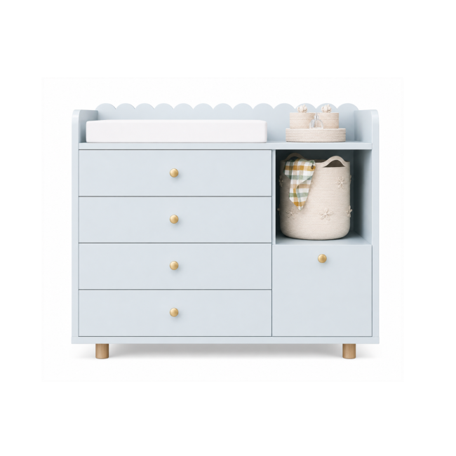 Comoda Cambiador Scalloped